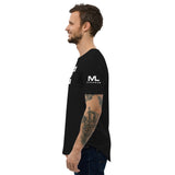 CONSISTENCY OVER INTENSITY Men's Curved Hem T-Shirt