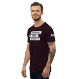 CONSISTENCY OVER INTENSITY Men's Curved Hem T-Shirt