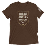 REACTION REVEALS STRENGTH Short sleeve t-shirt