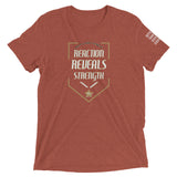 REACTION REVEALS STRENGTH Short sleeve t-shirt