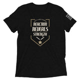 REACTION REVEALS STRENGTH Short sleeve t-shirt